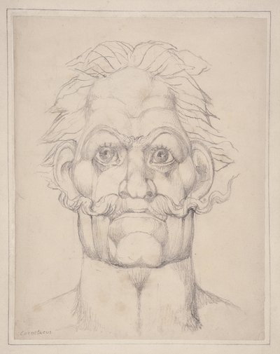 Visionary Head of Caractacus by William Blake